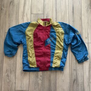 Vintage 90's Adidas Originals Trefoil Track Jacket Mens Large Colorblock Nylon